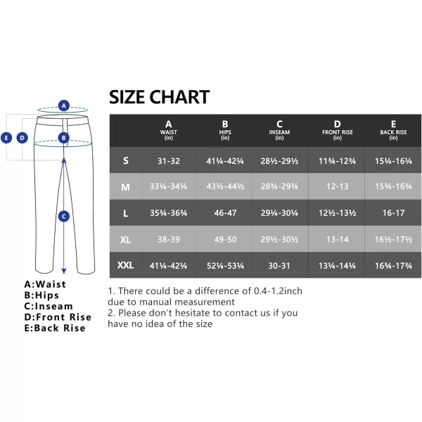 Little Donkey Andy Men's Fleece lined Hiking Ski Snow Pants, Winter Windproof Softshell Pants, Warm and Water Repellent