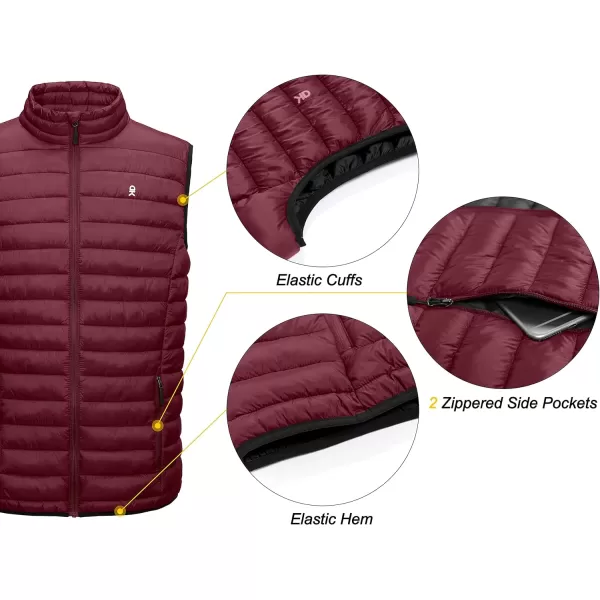 Little Donkey Andy Men's Lightweight Warm Puffer Vest Outdoor Sleeveless Jacket for Golf Hiking Casual Travel