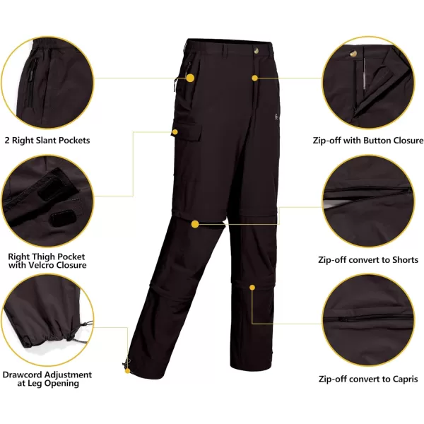 Little Donkey Andy Men's Stretch Convertible Pants, Zip-Off Quick-Dry Hiking Pants, UV Protection, Lightweight