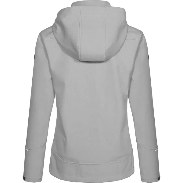 Little Donkey Andy Women's Softshell Jacket Ski Jacket with Removable Hood, Fleece Lined and Water Repellent