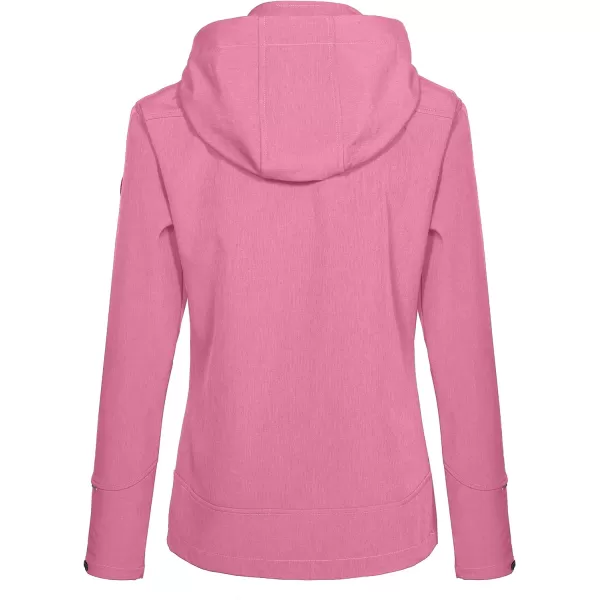 Little Donkey Andy Women's Softshell Jacket Ski Jacket with Removable Hood, Fleece Lined and Water Repellent