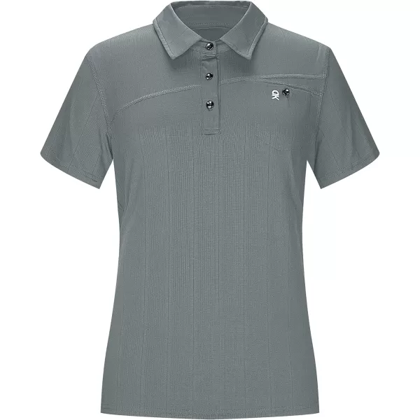 Little Donkey Andy Women's Ultra Stretch Quick Dry Lightweight Golf Polo Shirts Moisture Wicking Top UPF50+ Tennis Sports