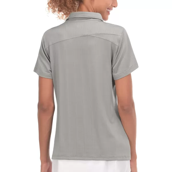 Little Donkey Andy Women's Ultra Stretch Quick Dry Lightweight Golf Polo Shirts Moisture Wicking Top UPF50+ Tennis Sports