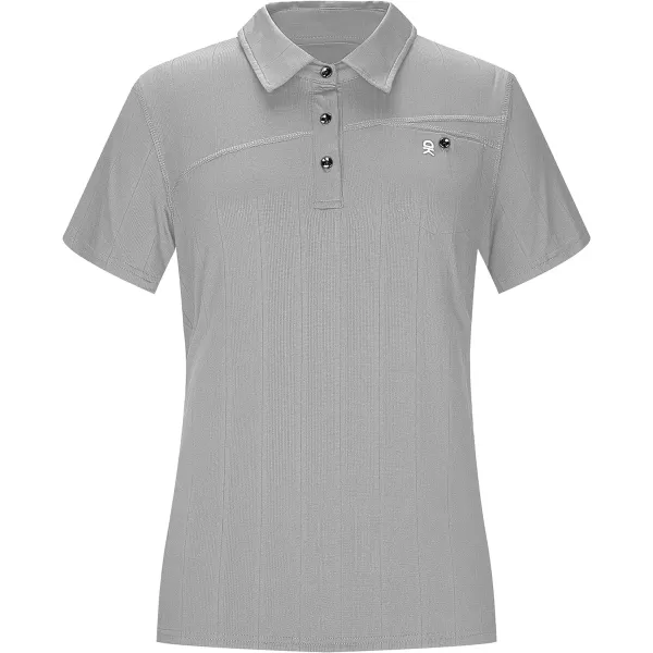 Little Donkey Andy Women's Ultra Stretch Quick Dry Lightweight Golf Polo Shirts Moisture Wicking Top UPF50+ Tennis Sports