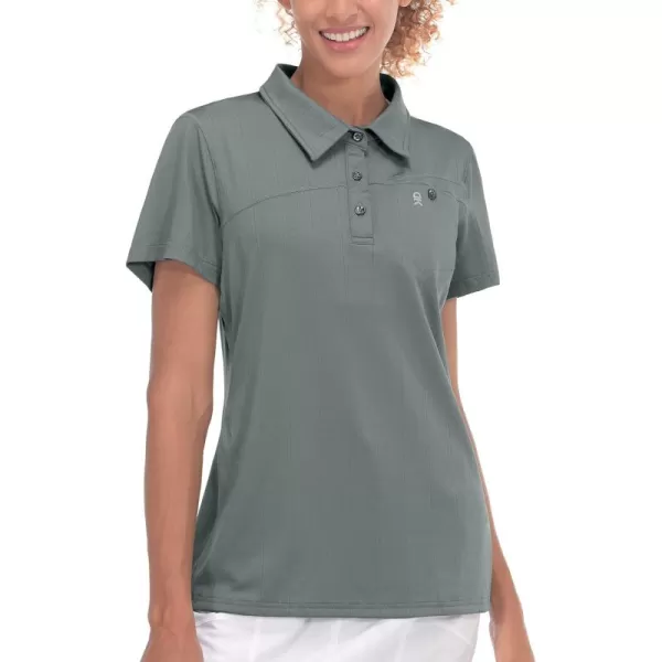 Little Donkey Andy Women's Ultra Stretch Quick Dry Lightweight Golf Polo Shirts Moisture Wicking Top UPF50+ Tennis Sports