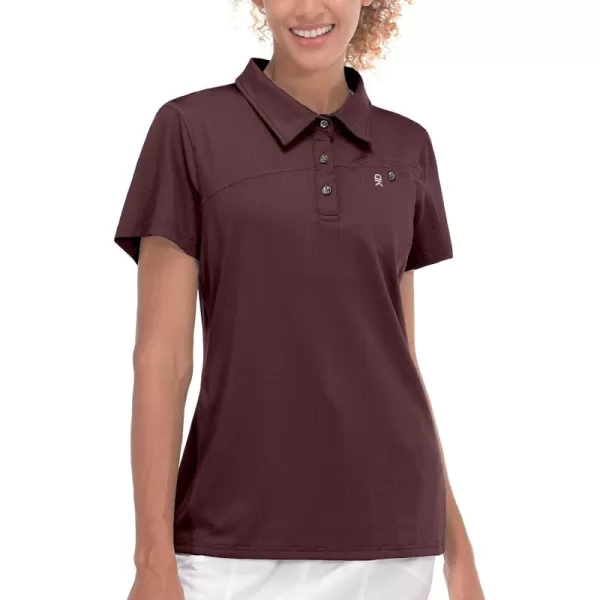 Little Donkey Andy Women's Ultra Stretch Quick Dry Lightweight Golf Polo Shirts Moisture Wicking Top UPF50+ Tennis Sports