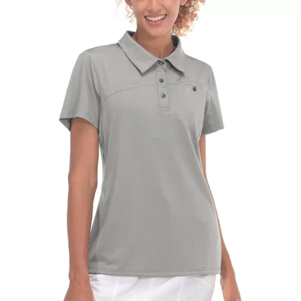 Little Donkey Andy Women's Ultra Stretch Quick Dry Lightweight Golf Polo Shirts Moisture Wicking Top UPF50+ Tennis Sports
