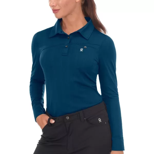 Little Donkey Andy Women's Ultra Stretch Quick Dry Lightweight Golf Polo Shirts Moisture Wicking Top UPF50+ Tennis Sports