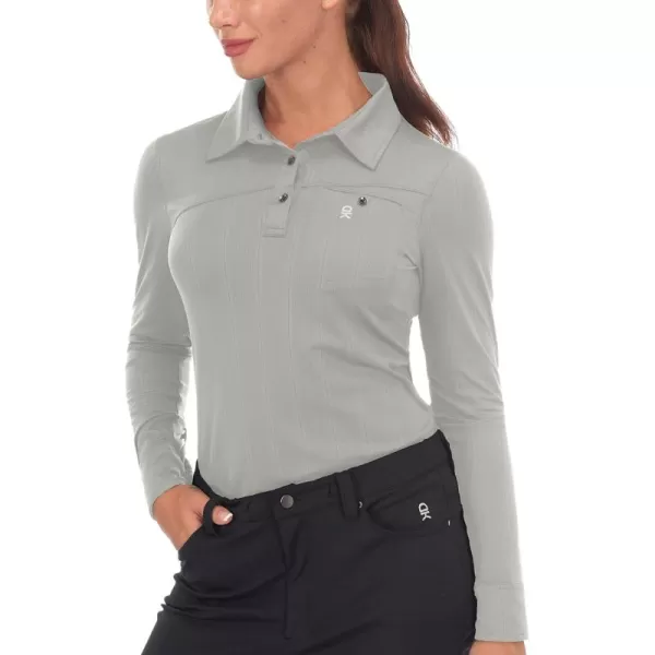 Little Donkey Andy Women's Ultra Stretch Quick Dry Lightweight Golf Polo Shirts Moisture Wicking Top UPF50+ Tennis Sports