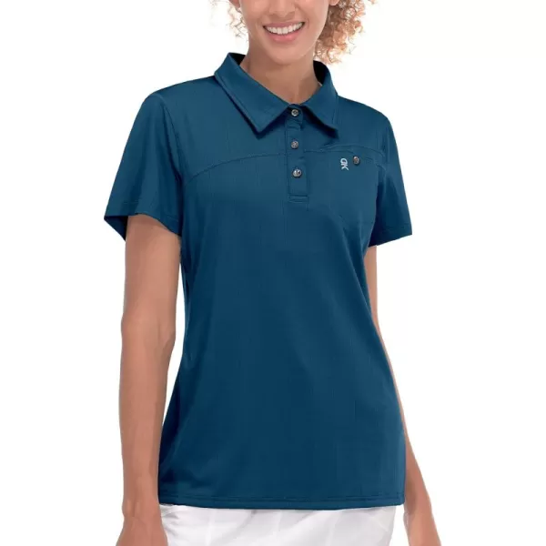 Little Donkey Andy Women's Ultra Stretch Quick Dry Lightweight Golf Polo Shirts Moisture Wicking Top UPF50+ Tennis Sports