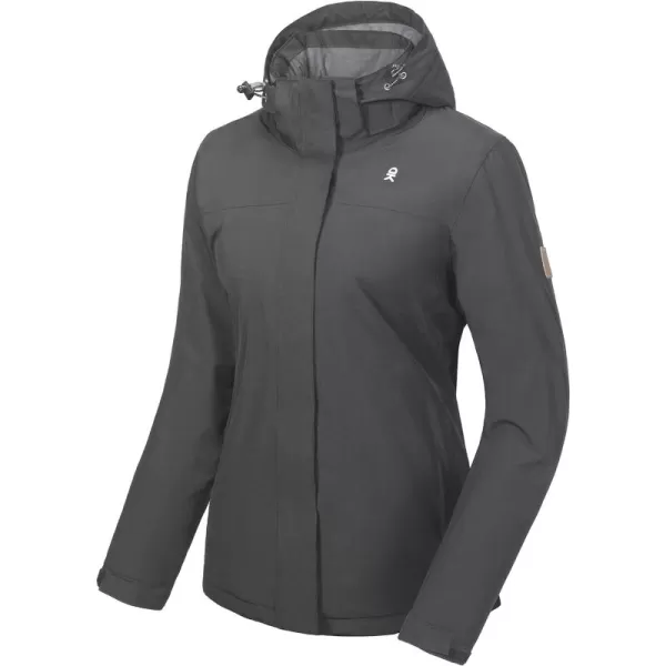 Little Donkey Andy Women's Waterproof Ski Snowboarding Jacket Windproof Warm Coat with Detachable Hood