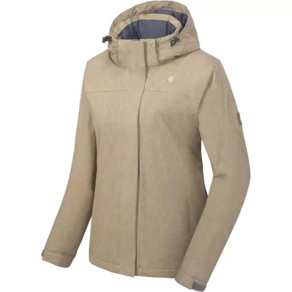 Little Donkey Andy Women's Waterproof Ski Snowboarding Jacket Windproof Warm Coat with Detachable Hood