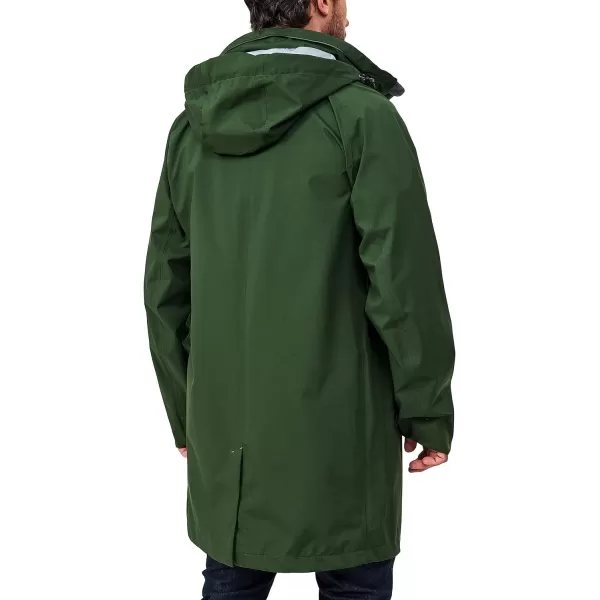 Little Donkey Andy Men's Waterproof Rain Jacket Outdoor Lightweight Mountain Windbreaker Long Coat for Hiking,Golf,Travel