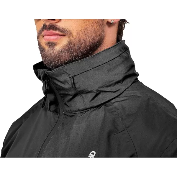 Little Donkey Andy Men's Waterproof Rain Jacket Outdoor Lightweight Mountain Windbreaker Long Coat for Hiking,Golf,Travel