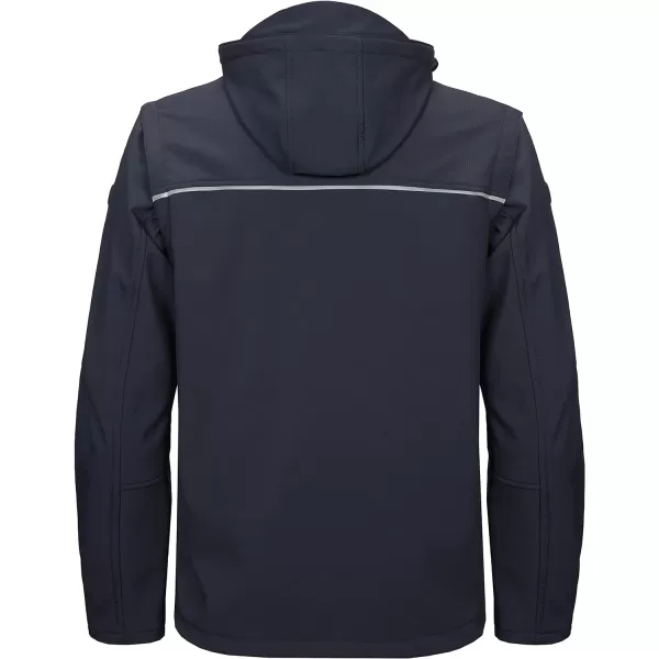 Little Donkey Andy Men's Waterproof Softshell Jacket with Detachable Sleeves and Hood, Fleece Mountain Ski Snow Rain Coat