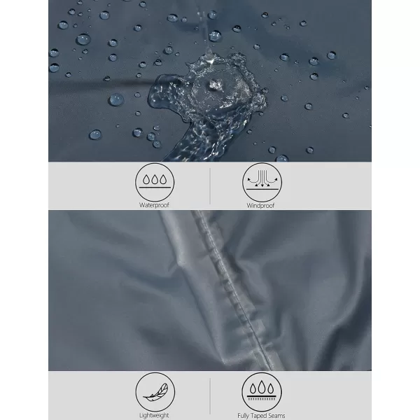 Little Donkey Andy Mens Packable Waterproof Ultralight Rain Jacket Lightweight Hooded Raincoat Hiking Travel