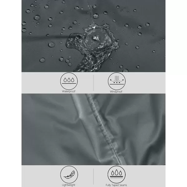 Little Donkey Andy Mens Packable Waterproof Ultralight Rain Jacket Lightweight Hooded Raincoat Hiking Travel