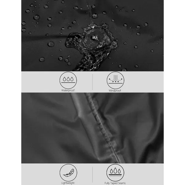 Little Donkey Andy Mens Packable Waterproof Ultralight Rain Jacket Lightweight Hooded Raincoat Hiking Travel