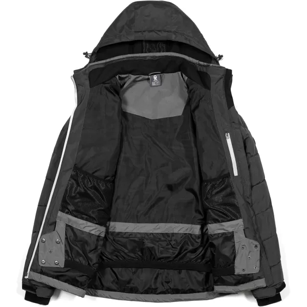 Little Donkey Andy Men's Warm Windproof Ski Insulated Jacket Water Repellent Winter Snowboarding Snow Coat