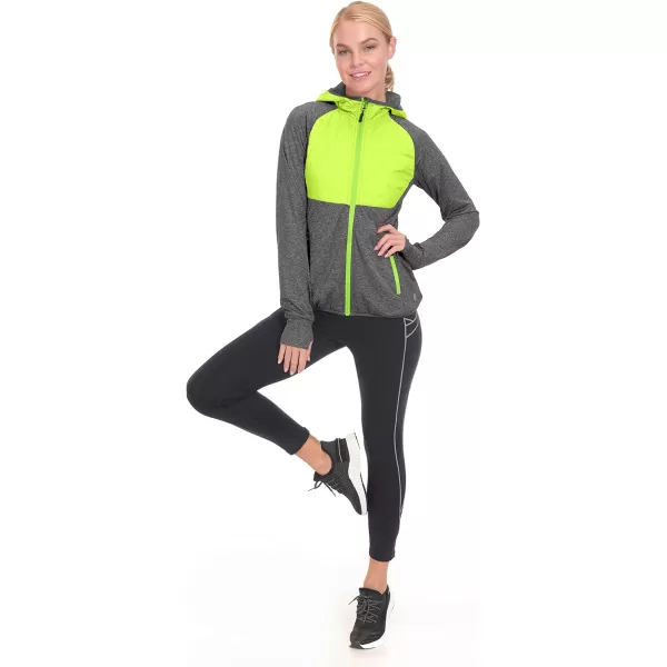 Little Donkey Andy Women's Lightweight Thermal Running Jacket Hybrid Quilted Full Zip Golf Jacket with Hood