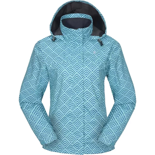 Little Donkey Andy Women’s Waterproof Rain Jacket Outdoor Windbreaker Rain Shell for Hiking, Travel
