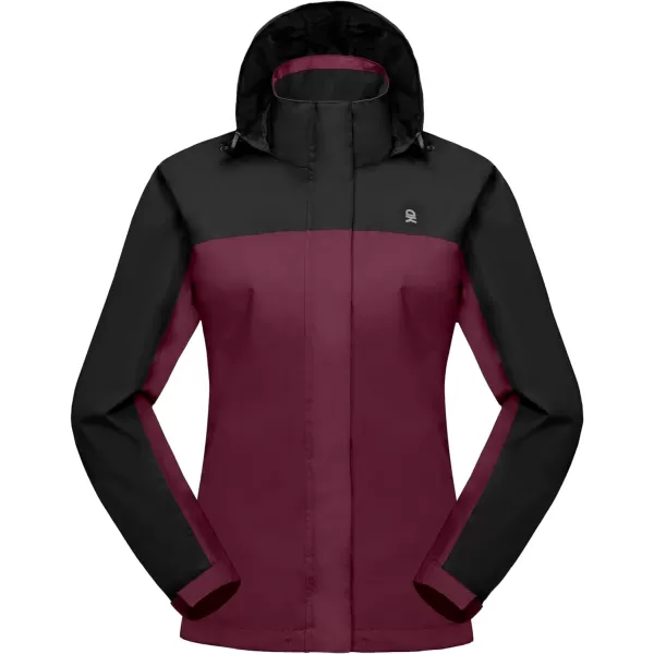 Little Donkey Andy Women’s Waterproof Rain Jacket Outdoor Windbreaker Rain Shell for Hiking, Travel