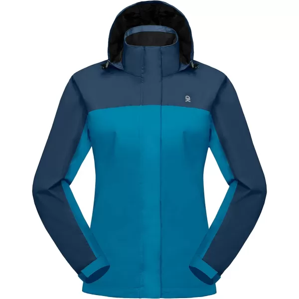 Little Donkey Andy Women’s Waterproof Rain Jacket Outdoor Windbreaker Rain Shell for Hiking, Travel