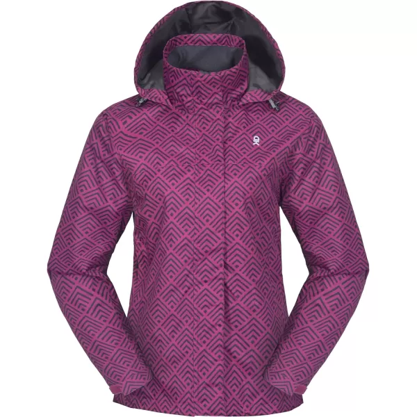Little Donkey Andy Women’s Waterproof Rain Jacket Outdoor Windbreaker Rain Shell for Hiking, Travel