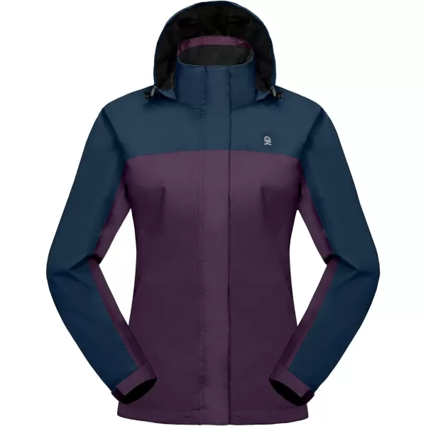 Little Donkey Andy Women’s Waterproof Rain Jacket Outdoor Windbreaker Rain Shell for Hiking, Travel