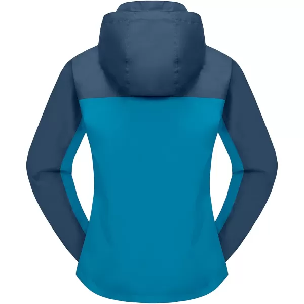 Little Donkey Andy Women’s Waterproof Rain Jacket Outdoor Windbreaker Rain Shell for Hiking, Travel