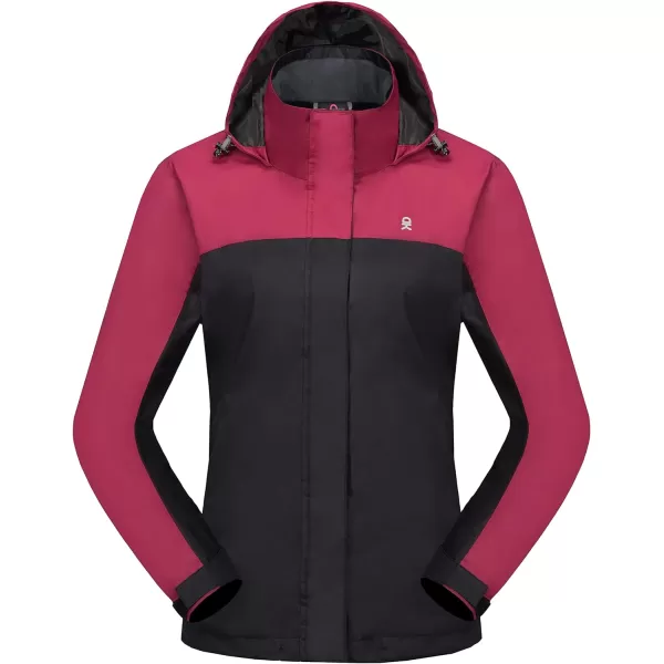 Little Donkey Andy Women’s Waterproof Rain Jacket Outdoor Windbreaker Rain Shell for Hiking, Travel