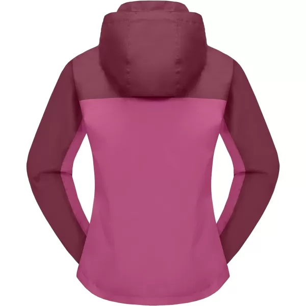 Little Donkey Andy Women’s Waterproof Rain Jacket Outdoor Windbreaker Rain Shell for Hiking, Travel