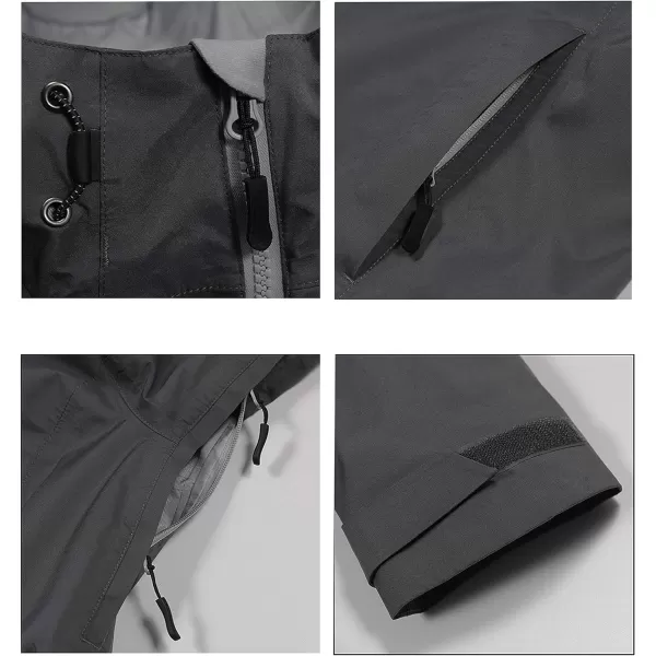 Little Donkey Andy Women’s Waterproof Rain Jacket Outdoor Windbreaker Rain Shell for Hiking, Travel