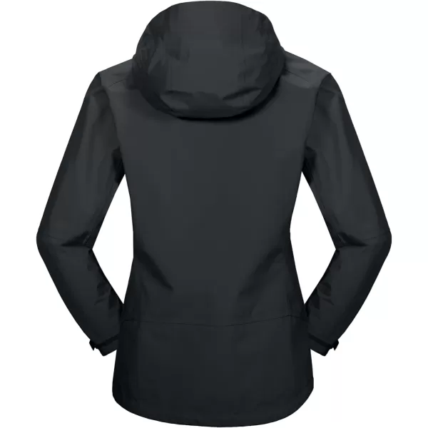 Little Donkey Andy Women’s Waterproof Rain Jacket Outdoor Windbreaker Rain Shell for Hiking, Travel