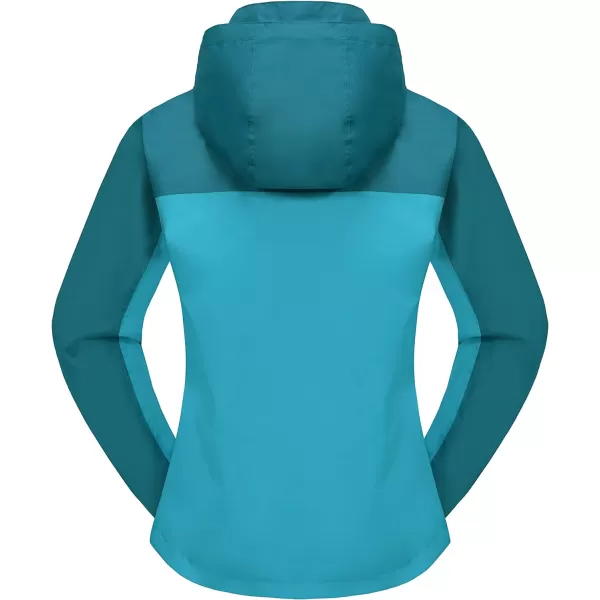 Little Donkey Andy Women’s Waterproof Rain Jacket Outdoor Windbreaker Rain Shell for Hiking, Travel