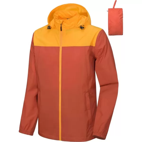 Little Donkey Andy Mens Packable Waterproof Ultralight Rain Jacket Lightweight Hooded Raincoat Hiking Travel