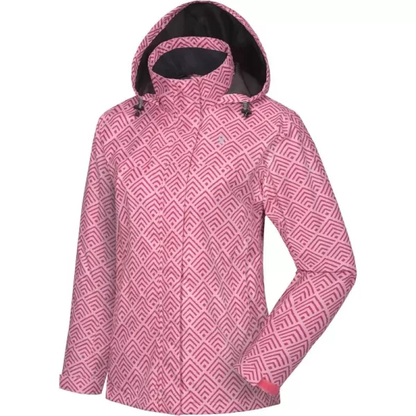 Little Donkey Andy Women’s Waterproof Rain Jacket Outdoor Windbreaker Rain Shell for Hiking, Travel