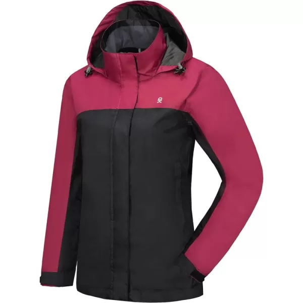 Little Donkey Andy Women’s Waterproof Rain Jacket Outdoor Windbreaker Rain Shell for Hiking, Travel
