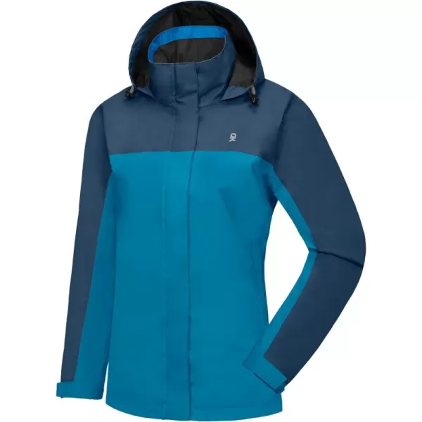 Little Donkey Andy Women’s Waterproof Rain Jacket Outdoor Windbreaker Rain Shell for Hiking, Travel