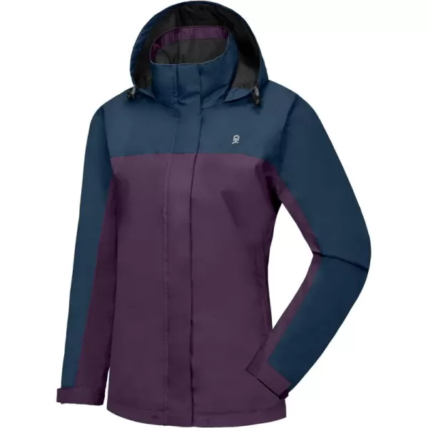 Little Donkey Andy Women’s Waterproof Rain Jacket Outdoor Windbreaker Rain Shell for Hiking, Travel