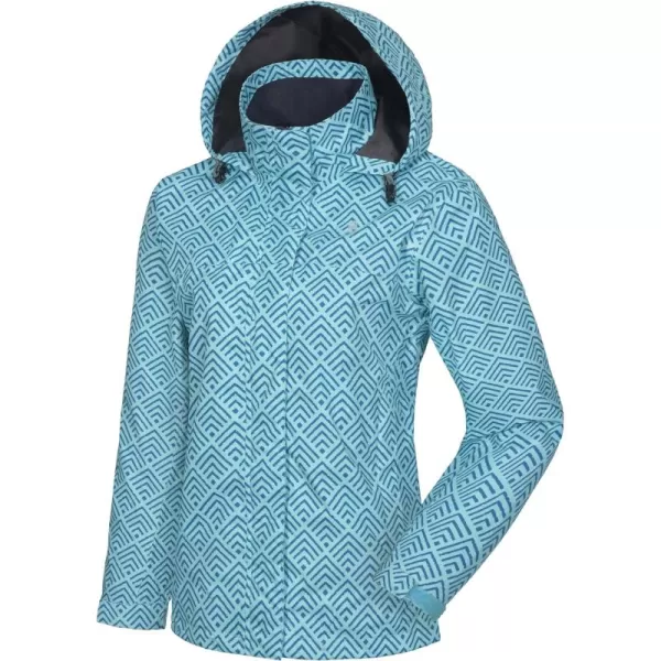 Little Donkey Andy Women’s Waterproof Rain Jacket Outdoor Windbreaker Rain Shell for Hiking, Travel