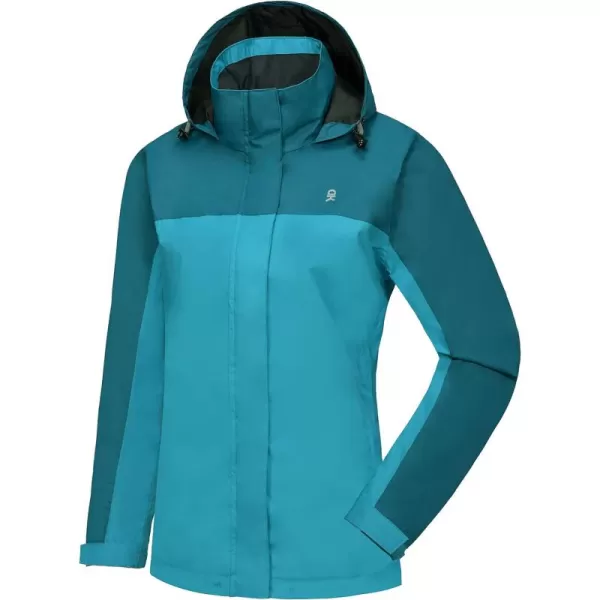 Little Donkey Andy Women’s Waterproof Rain Jacket Outdoor Windbreaker Rain Shell for Hiking, Travel
