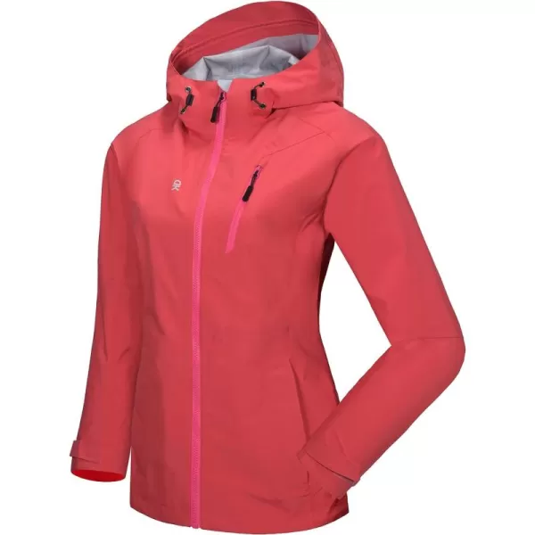 Little Donkey Andy Women’s Waterproof Rain Jacket Outdoor Windbreaker Rain Shell for Hiking, Travel