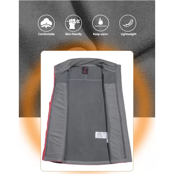 Little Donkey Andy Lightweight Softshell Vest Women Outerwear with Fleece Lined Sleeveless Casual Windbreaker Jacket