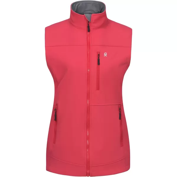 Little Donkey Andy Lightweight Softshell Vest Women Outerwear with Fleece Lined Sleeveless Casual Windbreaker Jacket