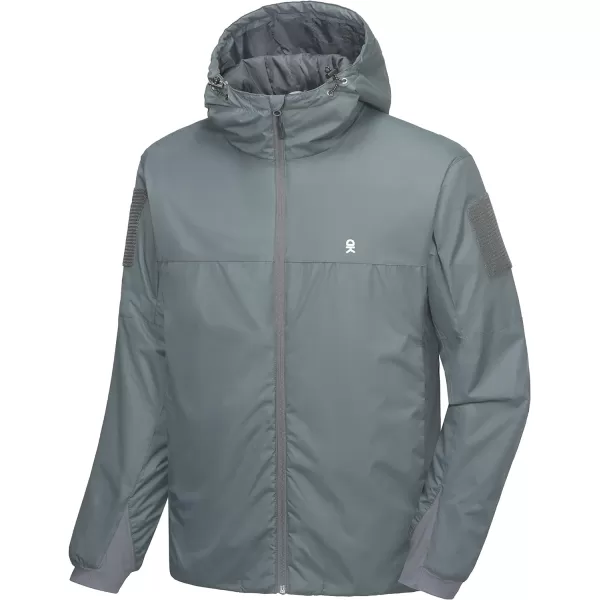 Little Donkey Andy Men's Hooded Winter Lightweight Coat Water-resistant Warm Quilted Jacket with Recycled Insulation