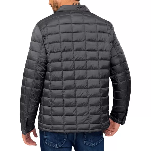 Little Donkey Andy Men's Puffer Jacket Lightweight Warm Winter Coat With 4 Pockets Full Zip Windproof Insulated Hooded Jacket