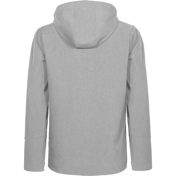 Little Donkey Andy Men's Softshell Jacket Ski Jacket with Removable Hood, Fleece Lined and Water Repellent