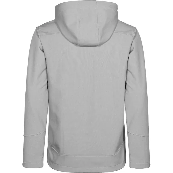 Little Donkey Andy Men's Softshell Jacket Ski Jacket with Removable Hood, Fleece Lined and Water Repellent