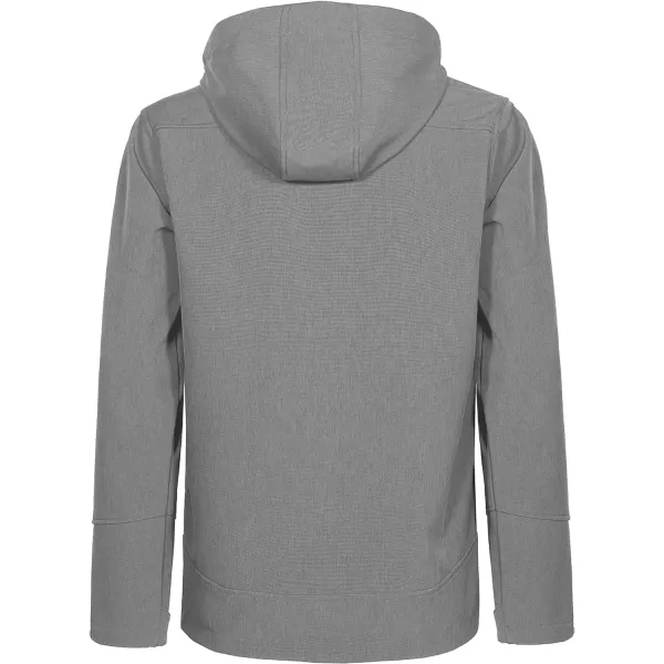 Little Donkey Andy Men's Softshell Jacket Ski Jacket with Removable Hood, Fleece Lined and Water Repellent